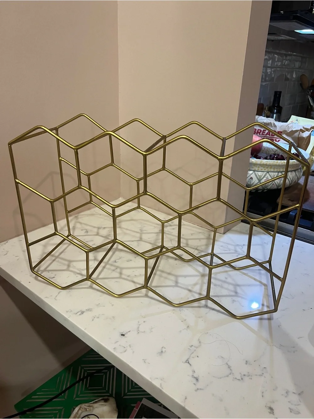 Crate&Barrel hexagonal open